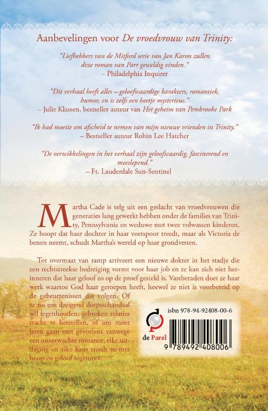Achterkant van De vroedvrouw van Trinity