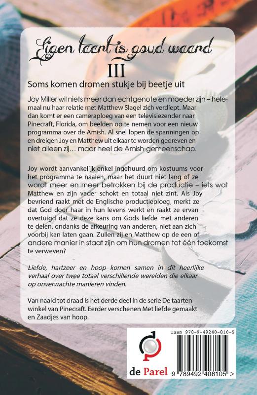 Achterkant van Van naald tot draad