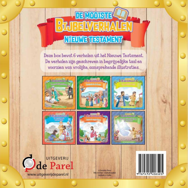 Achterkant van Assortiment De mooiste Bijbelverhalen NT2