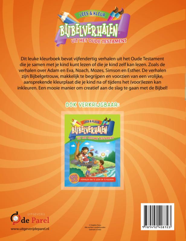 Achterkant van Lees & Kleur Bijbelverhalen uit het Oude Testament