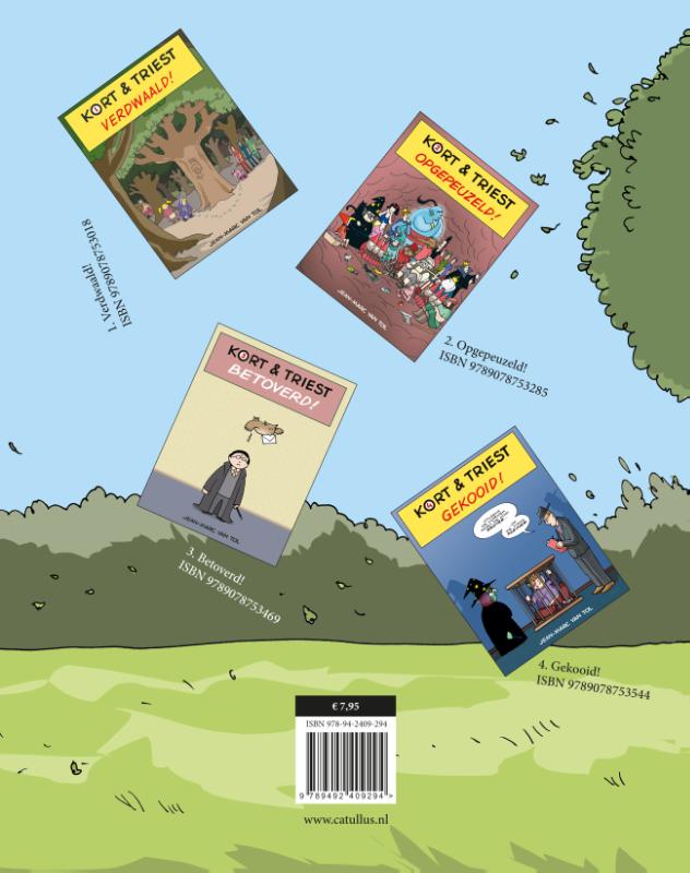 Achterkant van Omvergeblazen!