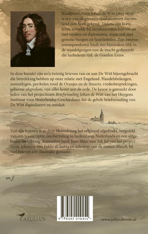 Achterkant van Johan de Witt en Engeland