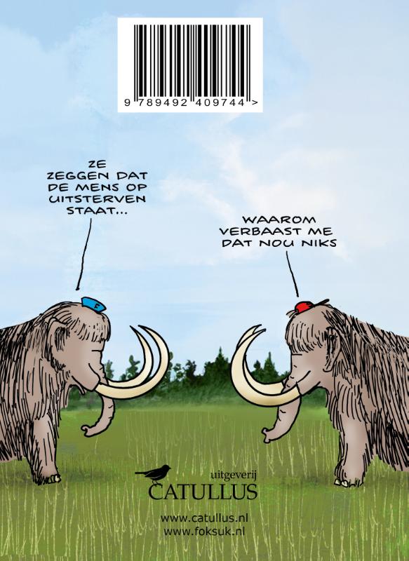 Achterkant van Fokke & Sukke Scheurkalender 2026
