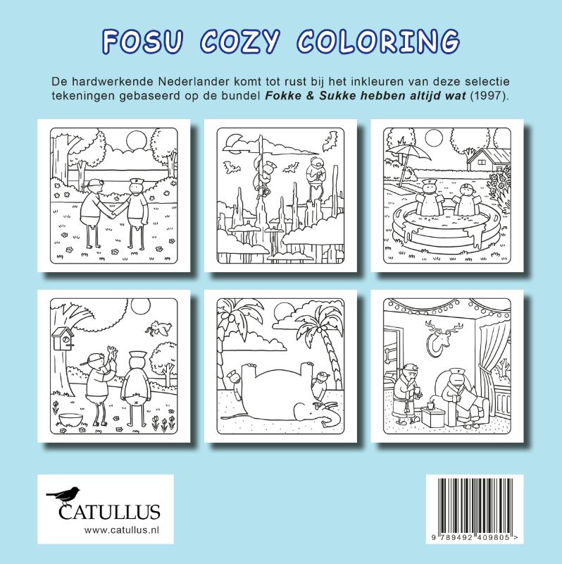 Achterkant van FoSu Cozy Coloring