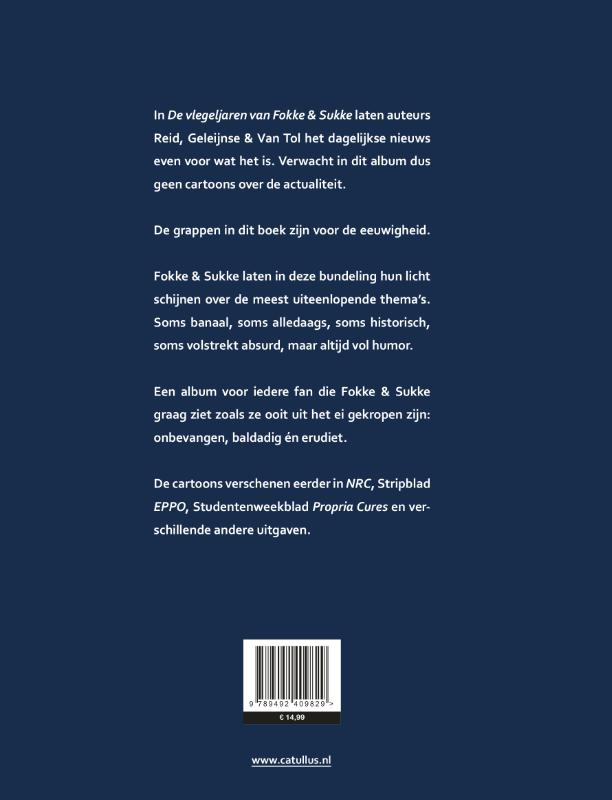 Achterkant van De vlegeljaren van Fokke & Sukke