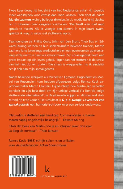 Achterkant van O-o-o-Oranje - Martin Laamers