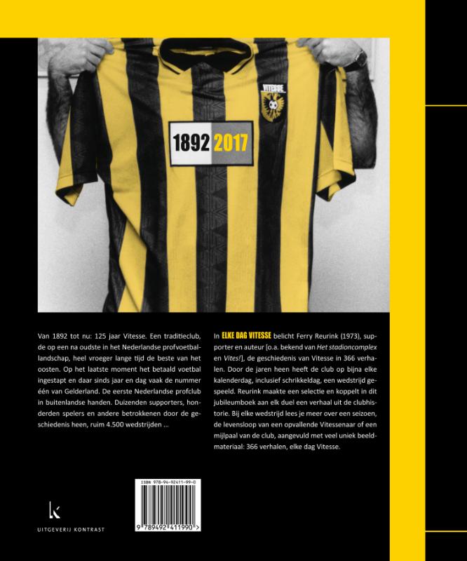 Achterkant van Elke dag Vitesse