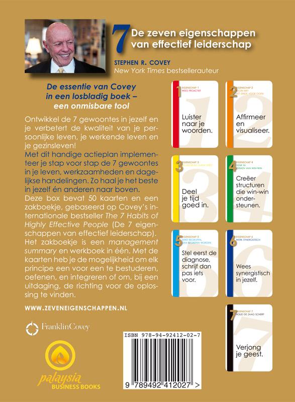 Achterkant van De zeven eigenschappen van effectief leiderschap - Aan de slag