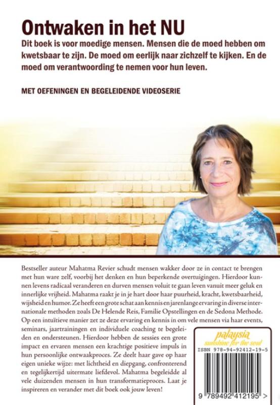 Achterkant van Ontwaken in het nu