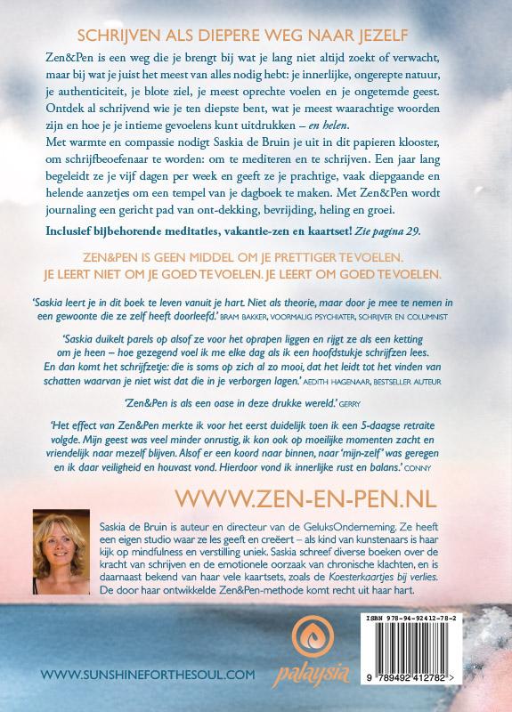 Achterkant van Zen & Pen
