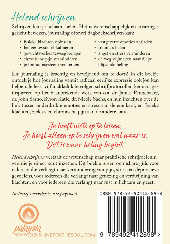 Achterkant van Helend schrijven