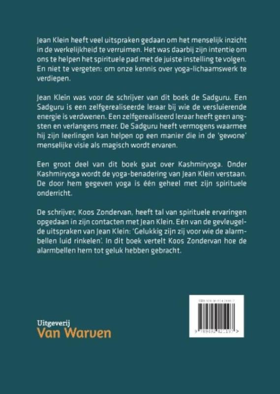 Achterkant van Jean Klein, sadguru