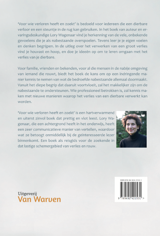 Achterkant van Voor wie verloren heeft en zoekt