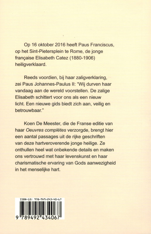 Achterkant van Heilige Elisabeth