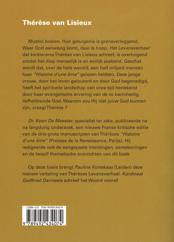Achterkant van Mijn levensverhaal