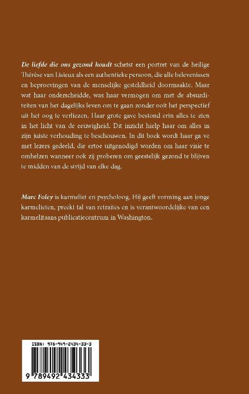 Achterkant van De liefde die ons gezond houdt