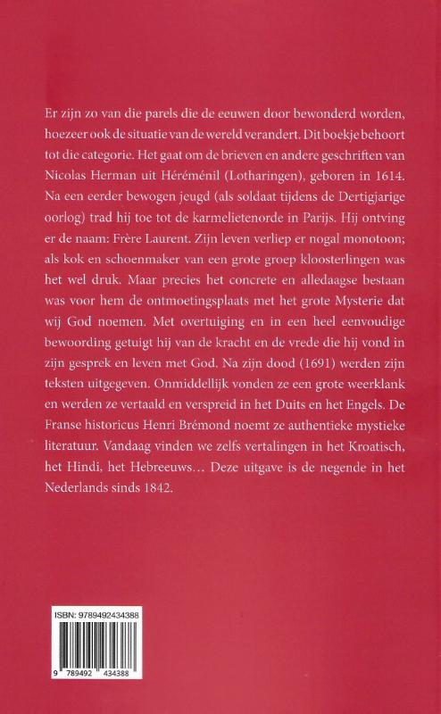 Achterkant van Aandacht voor de aanwezige