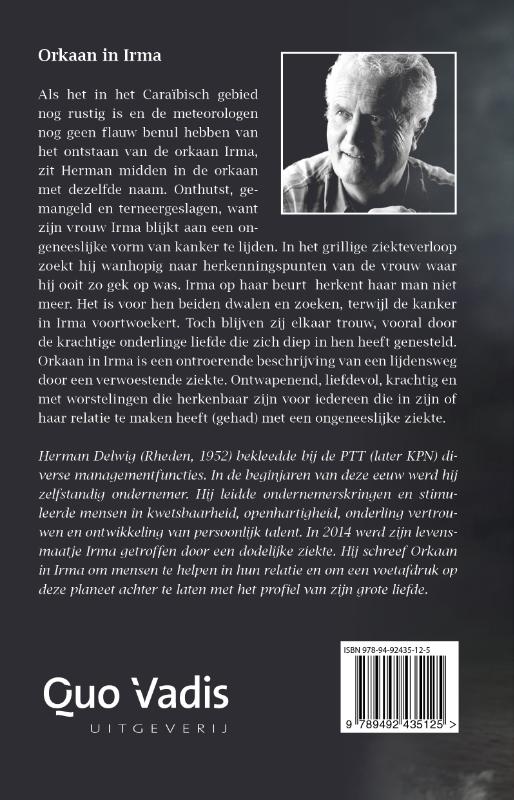 Achterkant van Orkaan in Irma