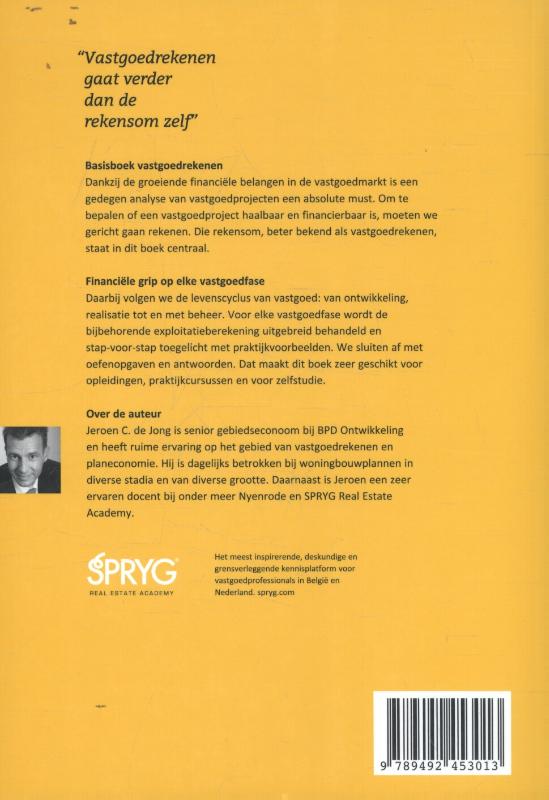 Achterkant van Basisboek vastgoedrekenen