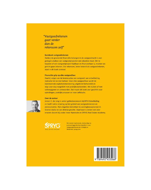 Achterkant van Basisboek Vastgoedrekenen