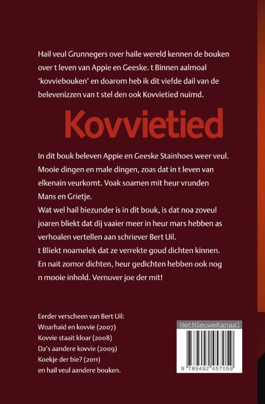 Achterkant van Kovvietied