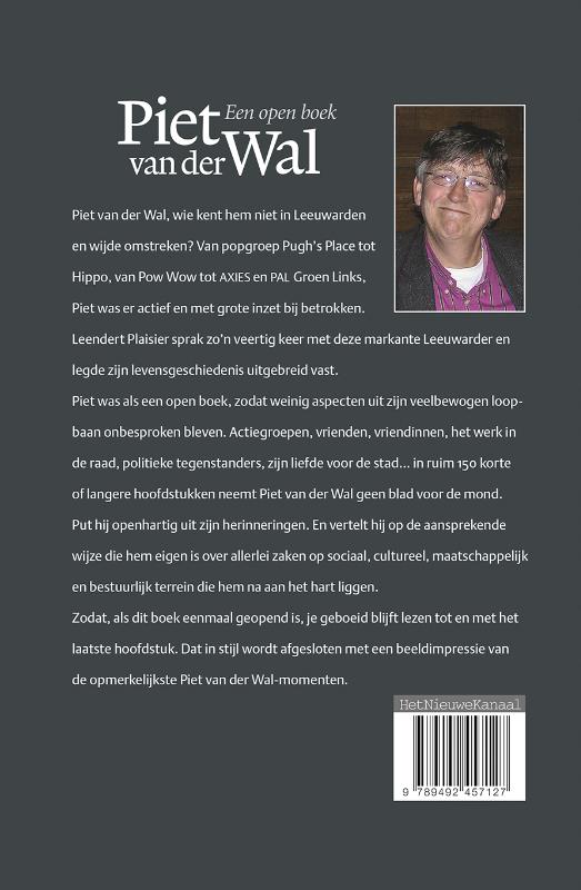 Achterkant van Piet van der Wal