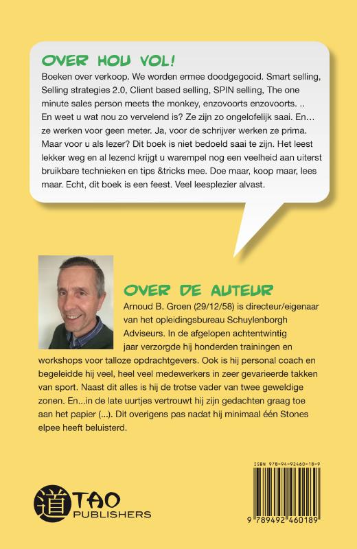 Achterkant van Hou Vol!