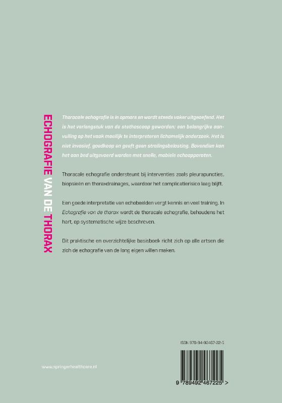 Achterkant van Echografie van de thorax