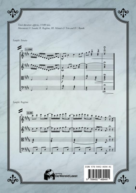 Achterkant van String Quartet No. 1