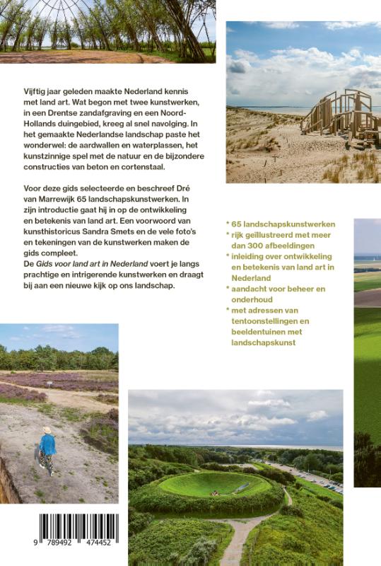 Achterkant van Gids voor Land Art in Nederland