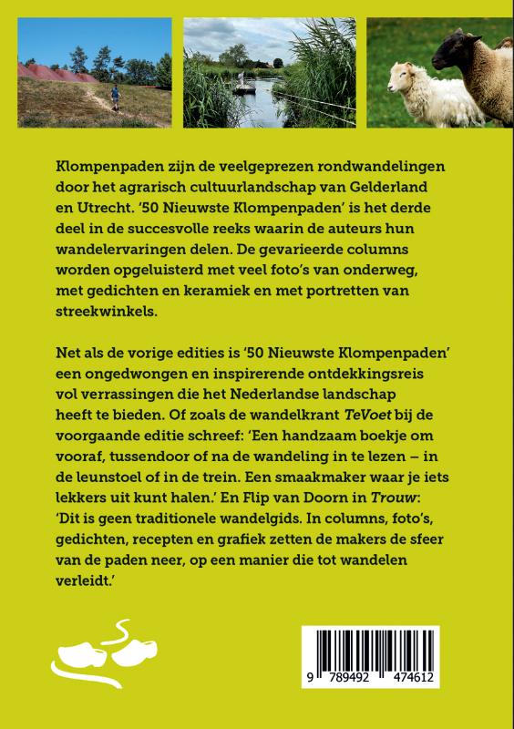 Achterkant van 50 nieuwste Klompenpaden