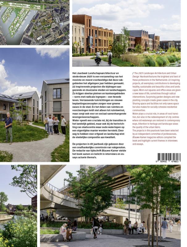 Achterkant van Jaarboek Landschapsarchitectuur en stedenbouw in Nederland 2025