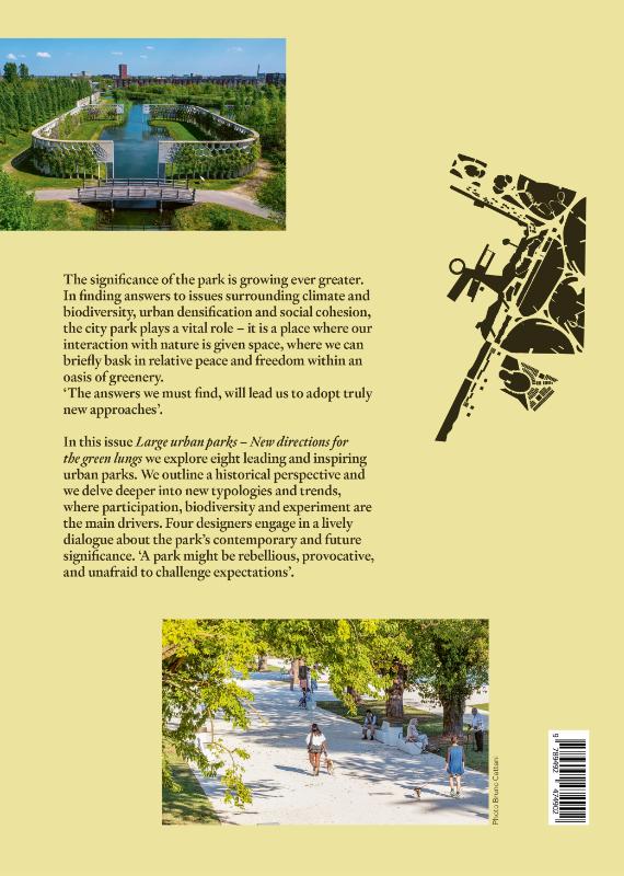 Achterkant van Large urban parks