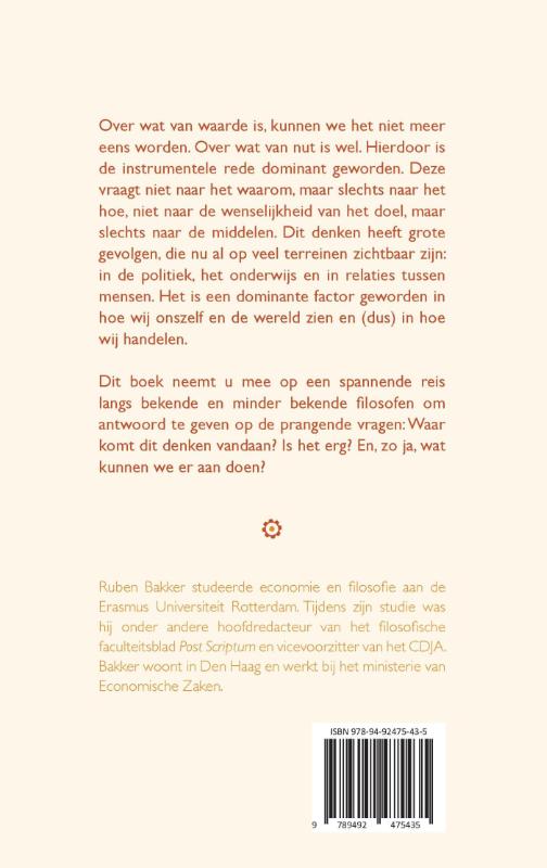 Achterkant van De dominantie van de instrumentele rede