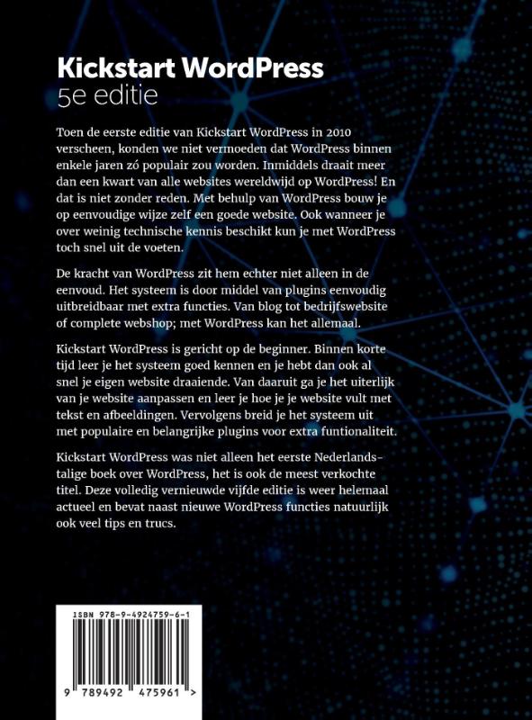 Achterkant van Kickstart Wordpress