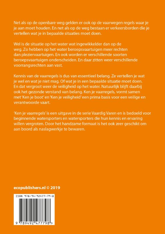 Achterkant van Vaardig Varen - Ken je vaarregels