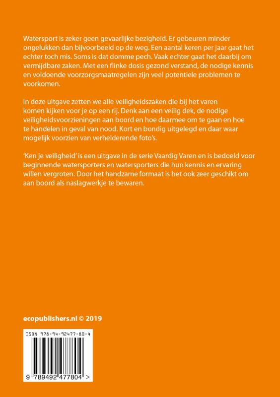 Achterkant van Vaardig Varen - Ken je veiligheid