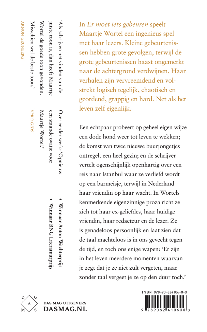 Achterkant van Er moet iets gebeuren