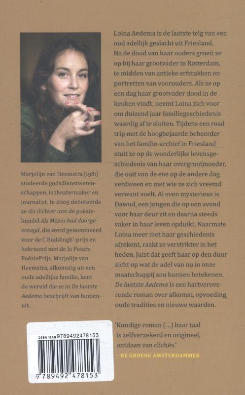Achterkant van De laatste Aedema