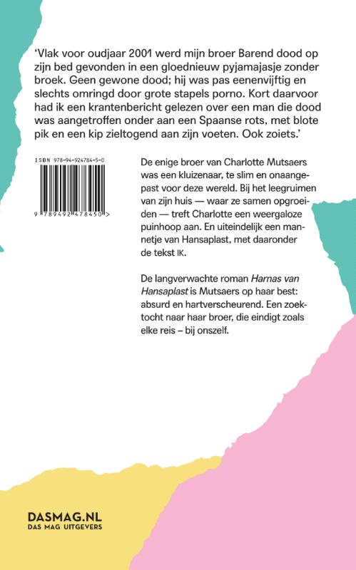 Achterkant van Harnas van Hansaplast