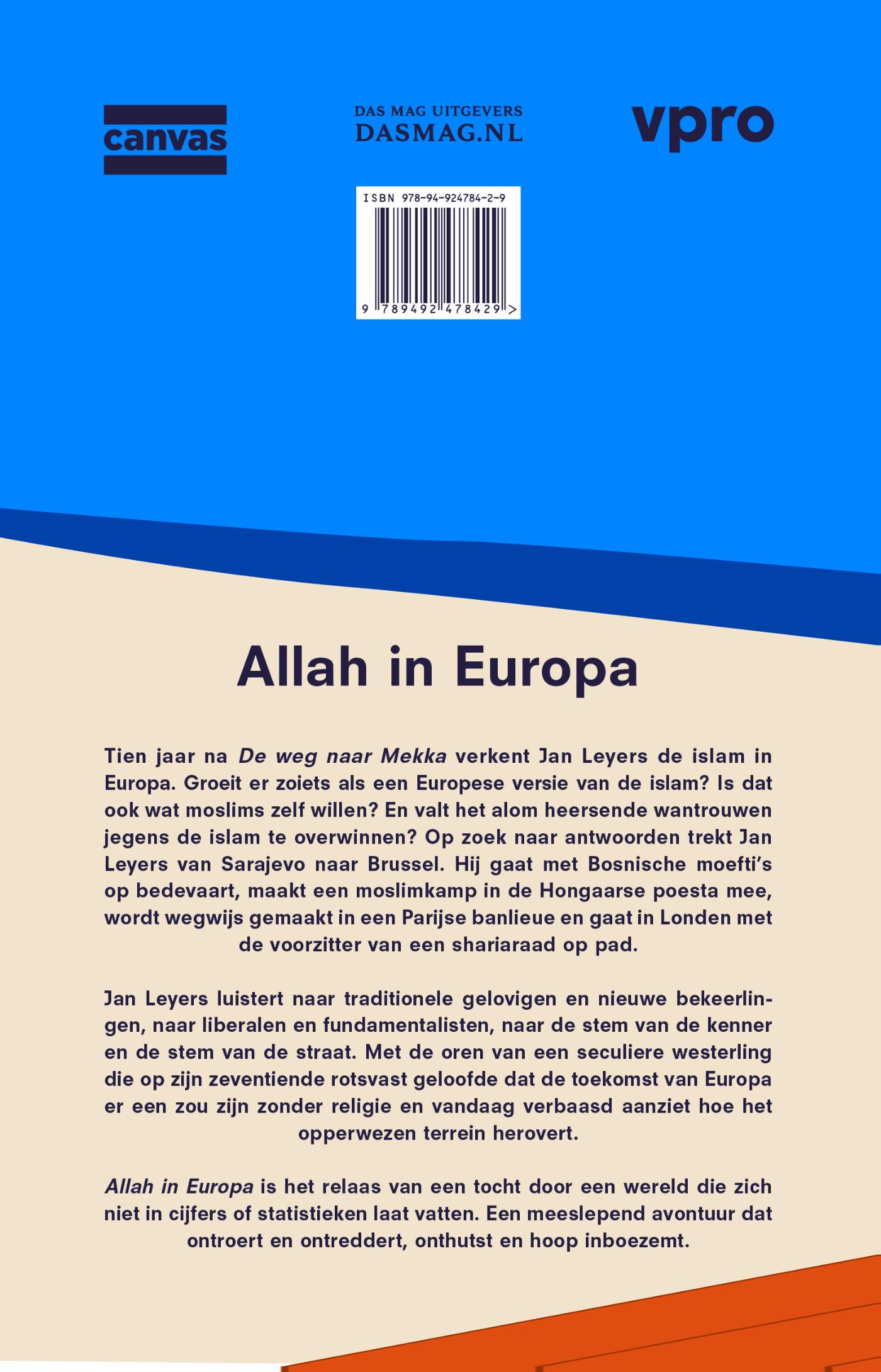 Achterkant van Allah in Europa