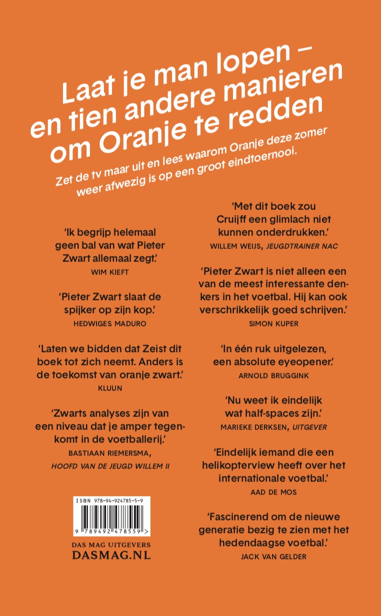 Achterkant van De val van Oranje