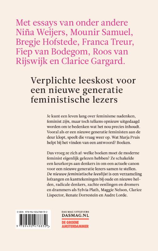 Achterkant van De nieuwe feministische leeslijst