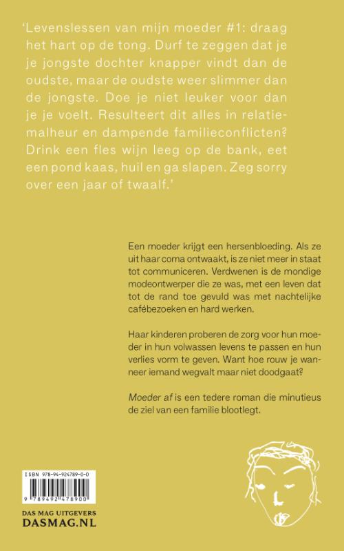 Achterkant van Moeder af