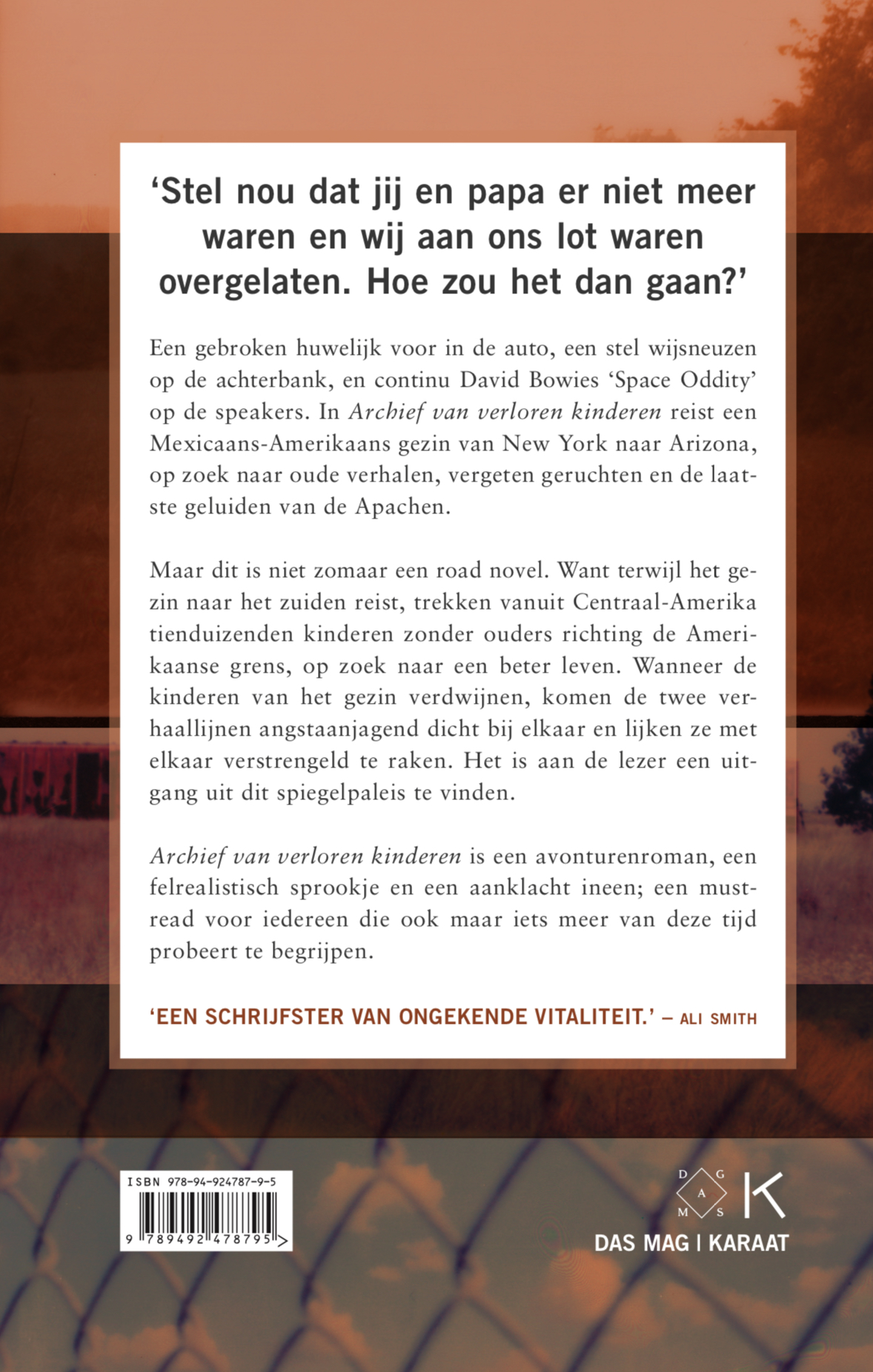 Achterkant van Archief van verloren kinderen