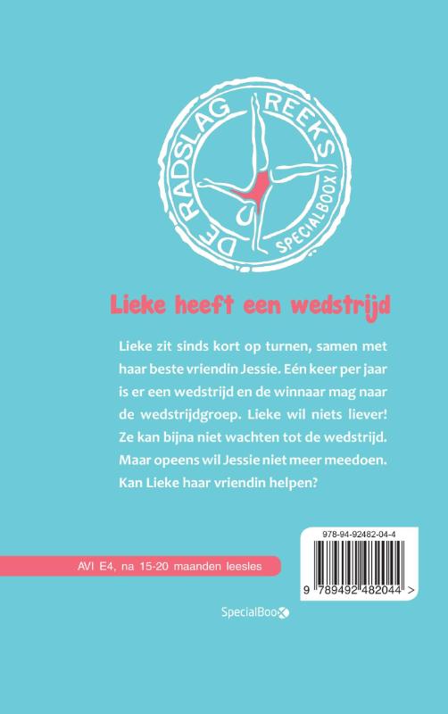 Achterkant van Lieke heeft een wedstrijd