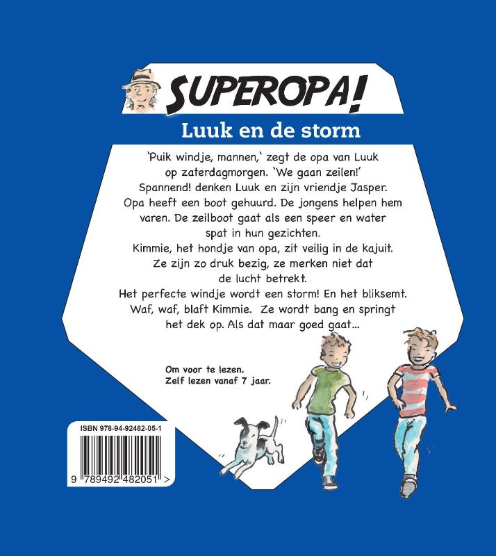 Achterkant van Super Opa - Luuk en de storm