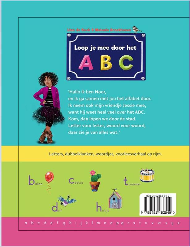 Achterkant van Loop je mee door het ABC