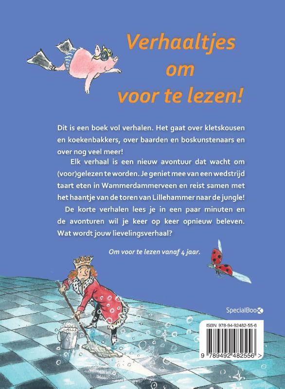 Achterkant van Verhaaltjes om voor te lezen