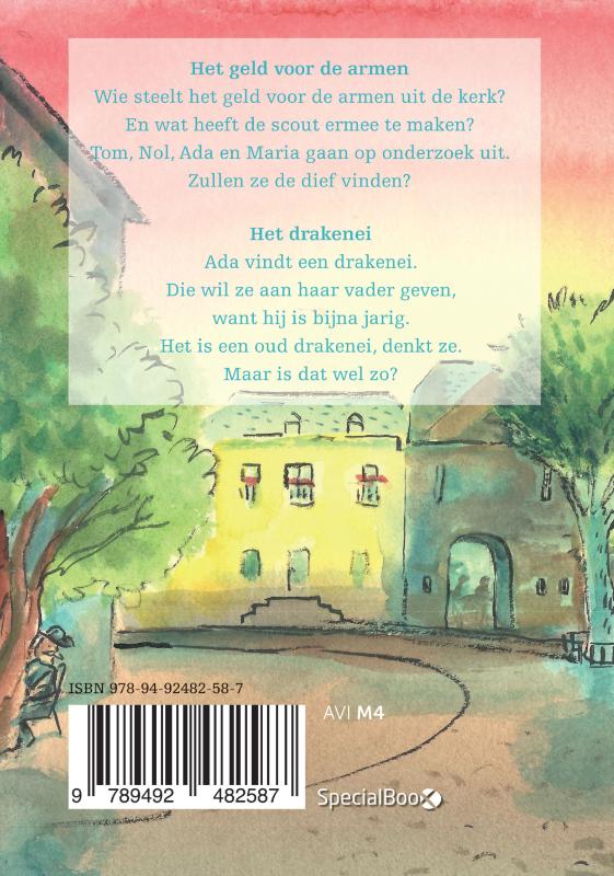 Achterkant van Ridder en Draken avonturen